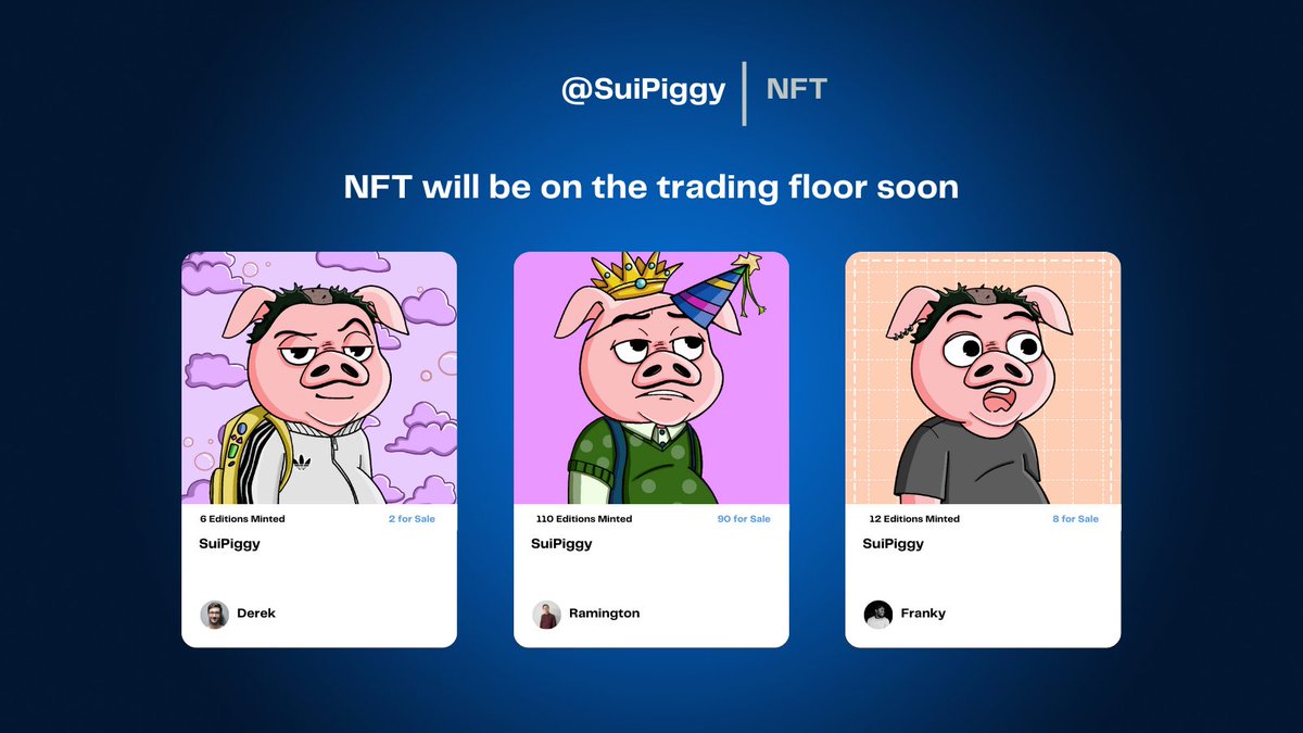 📣 Attention SuiPiggy collectors! 

We're planning a limited edition NFT drop soon! 

Make sure to turn on notifications to be the first to know! 🚀 

#NFTDrop #SuiPiggy