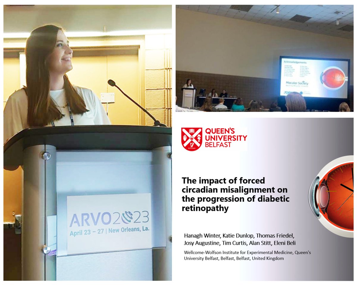 Hanagh Winter (@hanaghwinter) on Twitter photo Last week I got the chance to present at the amazing #ARVO2023! It was an honour to share part of my PhD project with such a brilliant group of scientists. Can't wait for the next one!
Thank you to <a href="/MacularSociety/">Macular Society</a> for helping so much in getting me there!
#circadianscience Last week I got the chance to present at the amazing #ARVO2023! It was an honour to share part of my PhD project with such a brilliant group of scientists. Can't wait for the next one!
Thank you to <a href="/MacularSociety/">Macular Society</a> for helping so much in getting me there!
#circadianscience