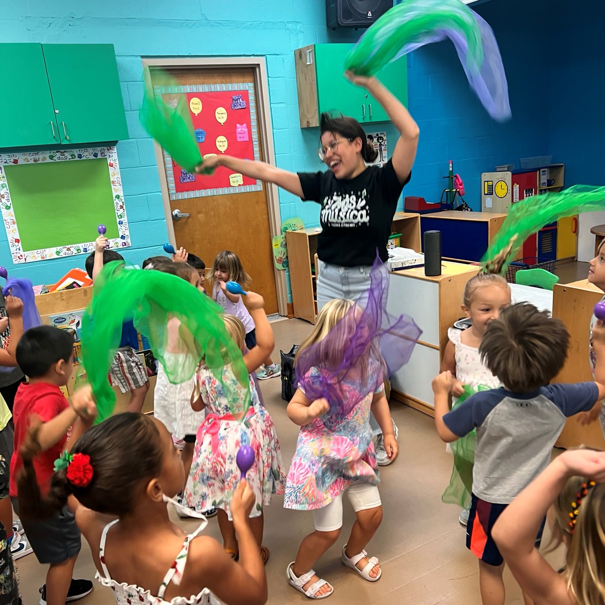 YMCANaples's tweet photo. Today, our students at the North Campus had a special visit from Ms. Veronica, a music teacher who took our students on a journey to Brazil through the power of music and dance. Our children were thrilled to participate in the songs and dances. Thank you, Ms. Veronica! https://t.co/VNPK5GZ9ir