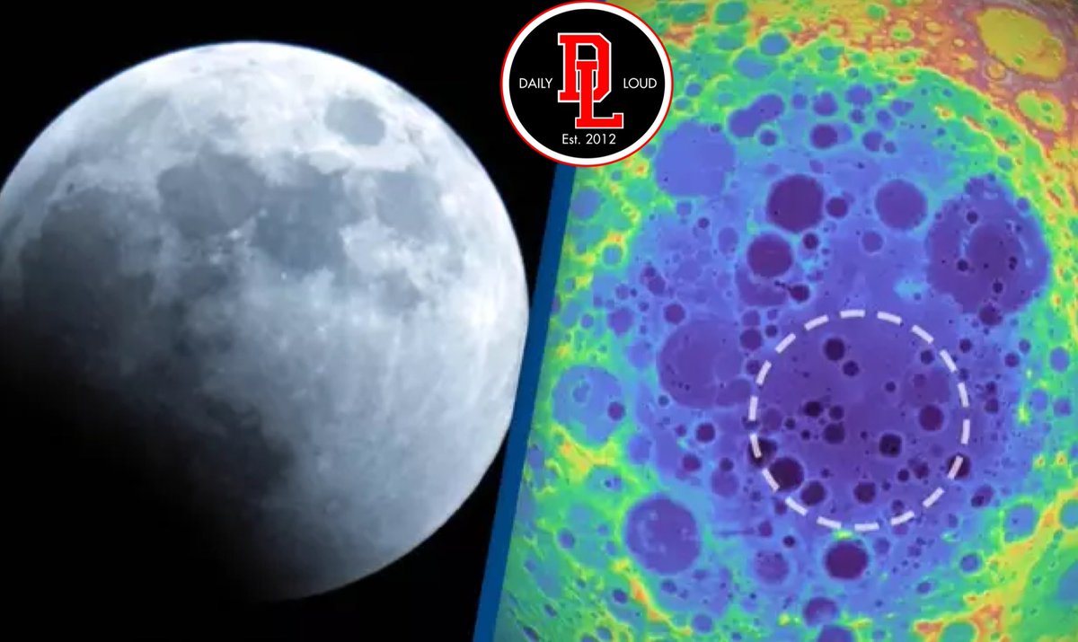 DailyLoud's tweet image. Scientists discover massive metal “structure” under surface of the moon and are now trying to figure out what it is 😳🌑