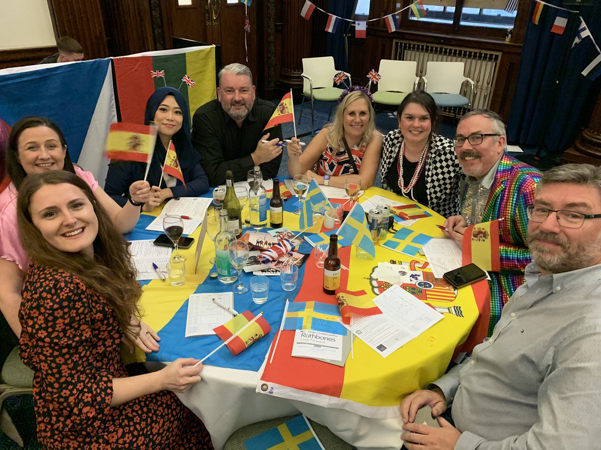 michellecressw7's tweet photo. Brilliant night at the @cbituk Eurovision party - Boom Bang a Bang in #Liverpool. 
Love Eurovision! 
#BBAB2023 @CfgLaw 

Thank you @FrenkelTopping for the invite! https://t.co/w49aK8KF3Y