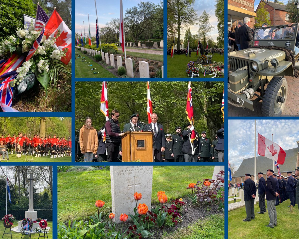 AJD @CanAmbNL commémore ceux &amp; celles qui ont servi au nom de la liberté. 

Nous sommes honorés de nous joindre aux vétérans 🇨🇦 de la 2GM lors des cérémonies à travers les 🇳🇱. On les remercie pour leur courage &amp; leur service.
 
#NousNousSouvenons  #Dodenherdenking