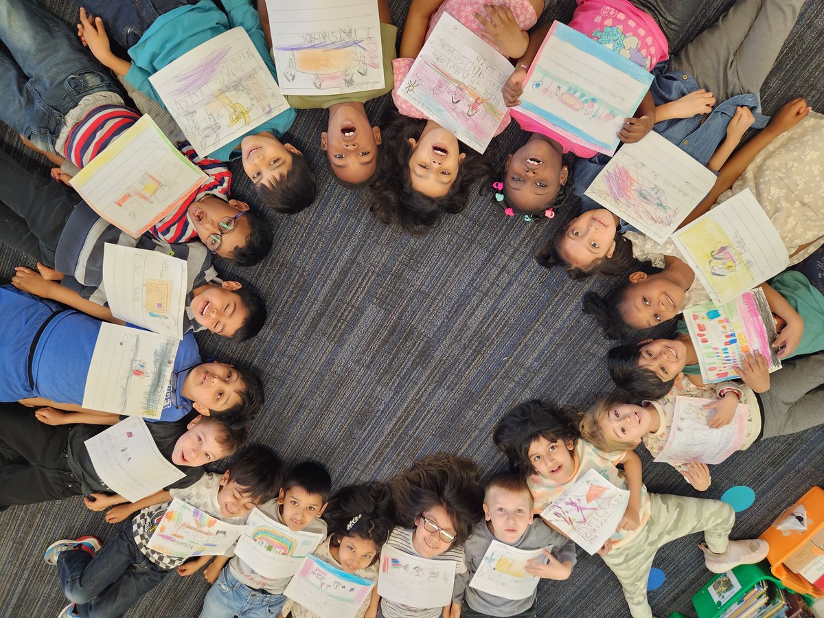 We are writers~  
We are thinkers~
We are the kindergarten world!