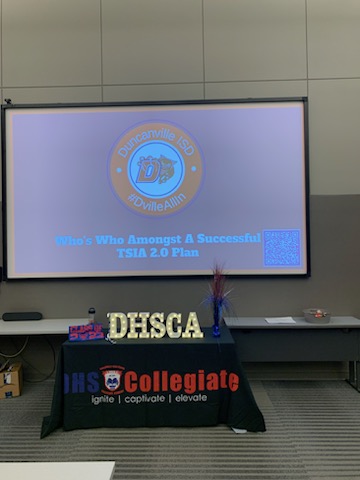 TiffMWilkerson's tweet photo. The #Tiffanys in @DuncanvilleISD had an opportunity to present at the @CollegeBoard TSIA 2.0 workshop today to share a roadmap for TSIA implementation from the district & campus perspective! It's safe to say that @TiffanyStaats and I hit a home run! #CCMRMatters https://t.co/XbwiNVuGL8