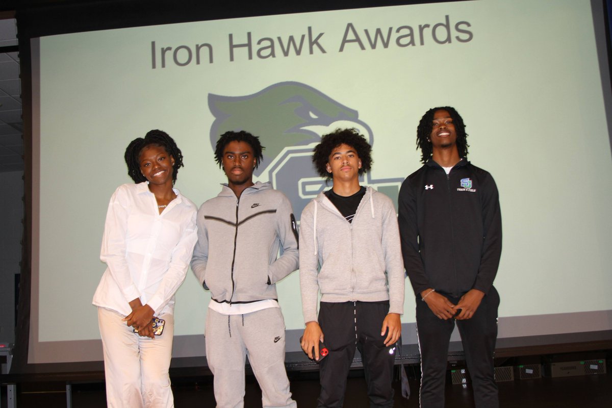 HawksSG's tweet image. Thanks to our Class Officers who started off the morning addressing #SGClassOf2023 wishing them well on a special day to remember. We also celebrated the track athletes who were unable to attend the senior recognition ceremonywith Iron Hawk Awards.