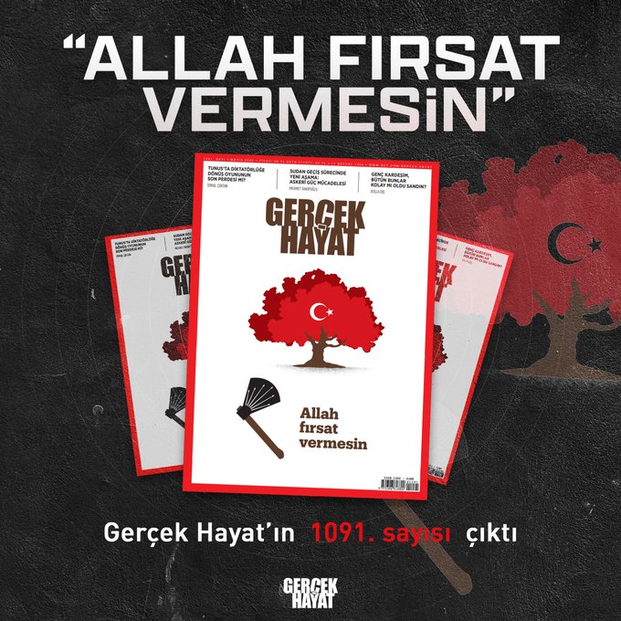 "<a href="/Gercek_Hayat/">Gerçek Hayat Dergisi</a>
#Mayıs2023/1091.Sayısı
ALLAH FIRSAT VERMESİN 🇹🇷
Kapak Manşetiyle Çıktı! 
#gerçekhayat
Hayırlı Olsun
#TÜRDEB
"@cankemalozer 
#GerçekHayatDergisi
🔖Sipariş vermek için tıklayın👇
🔗birlikte.com.tr/gercek-hayat-m