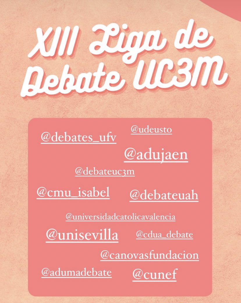 Sociedad de Debate UC3M tweet media