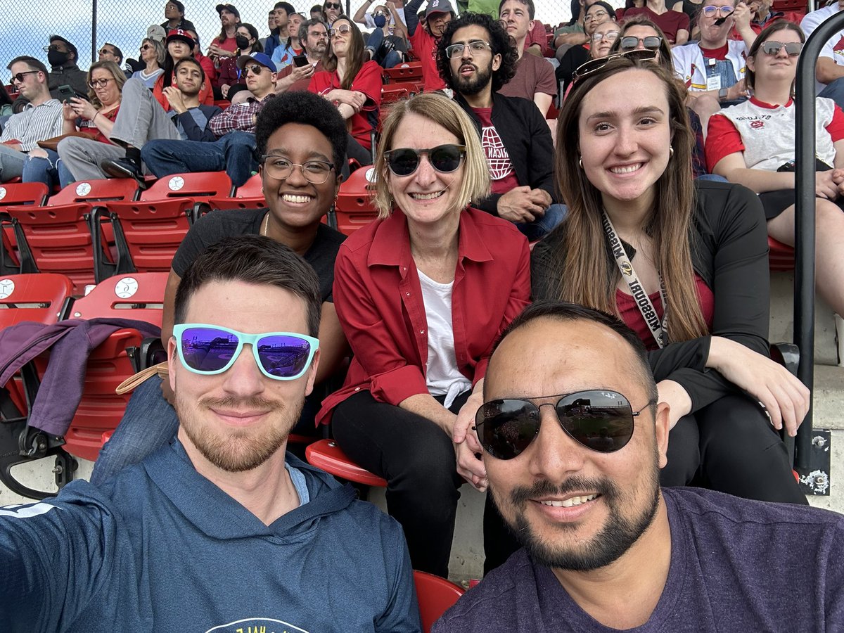 Fun afternoon at the Cards game courtesy of @wustlcrm for @dveislab. @@WashU_BMD