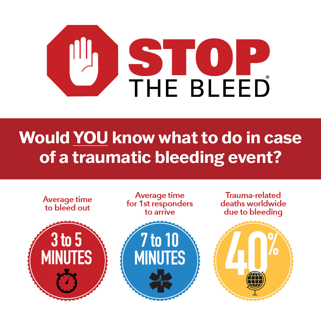 ColumbusGov's tweet image. May is National STOP THE BLEED Month. We support @ColumbusHealth by encouraging you to take this course to show you what to do during a traumatic bleeding event. #NSTBM READ MORE ▶️ bit.ly/3SEjV6P