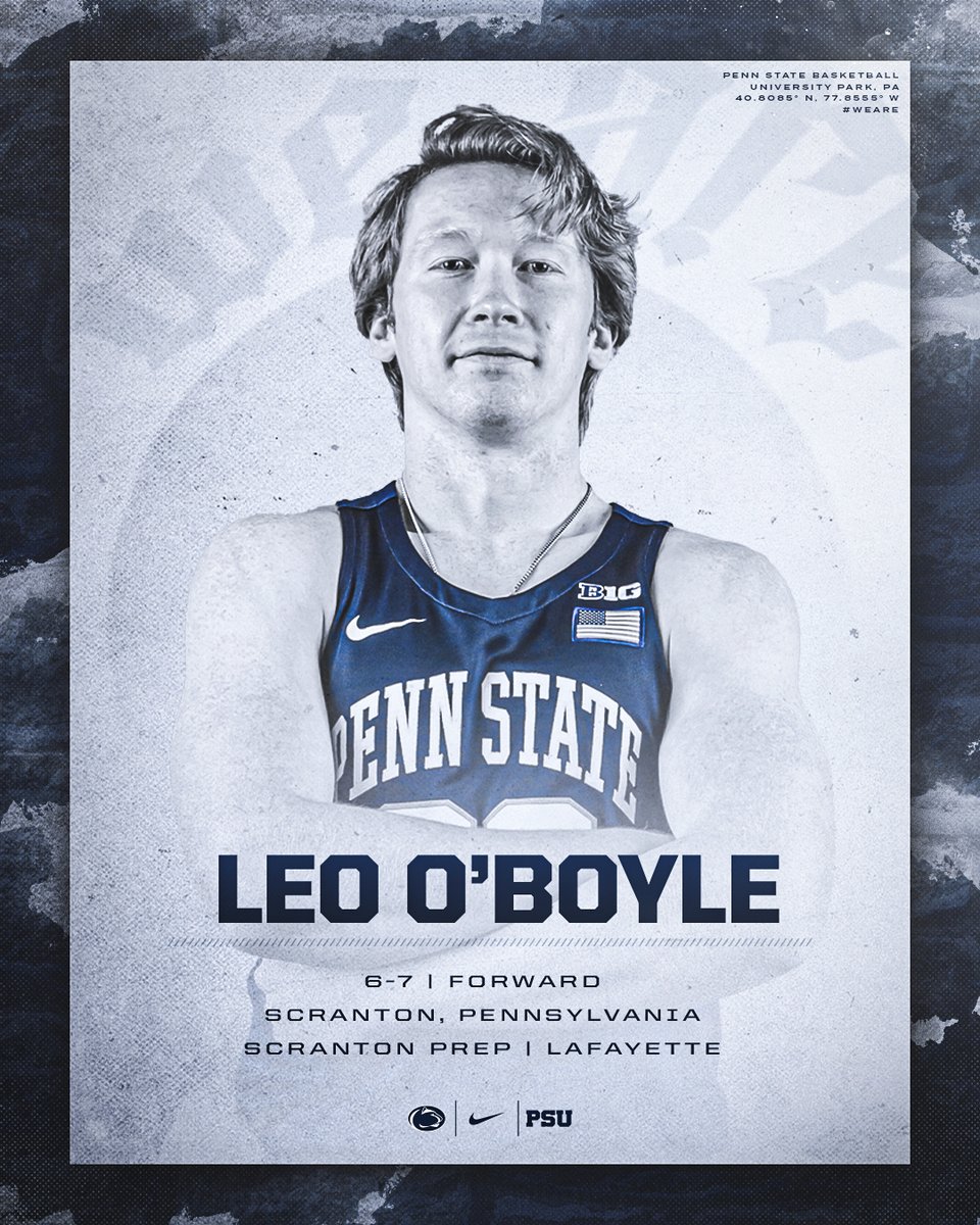 PA native 📍 The newest Nittany Lion 🦁

Welcome to the Penn State family, <a href="/oboyle24/">Leo O'Boyle</a>! 

#WeAre | bit.ly/LeoOBoyle