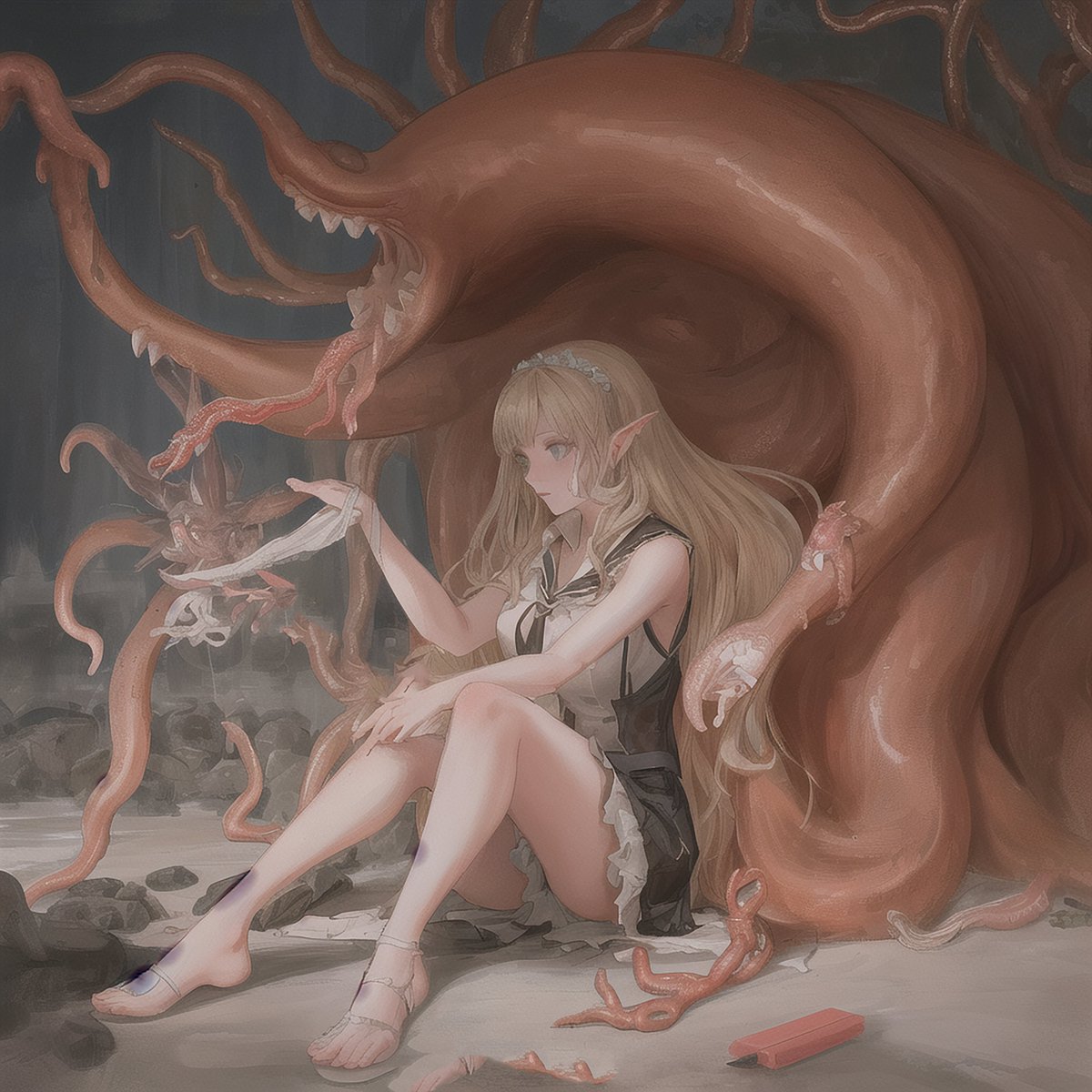 HongDwang's tweet photo. Tentacle diffusion https://t.co/yrLFjyN9Sj
