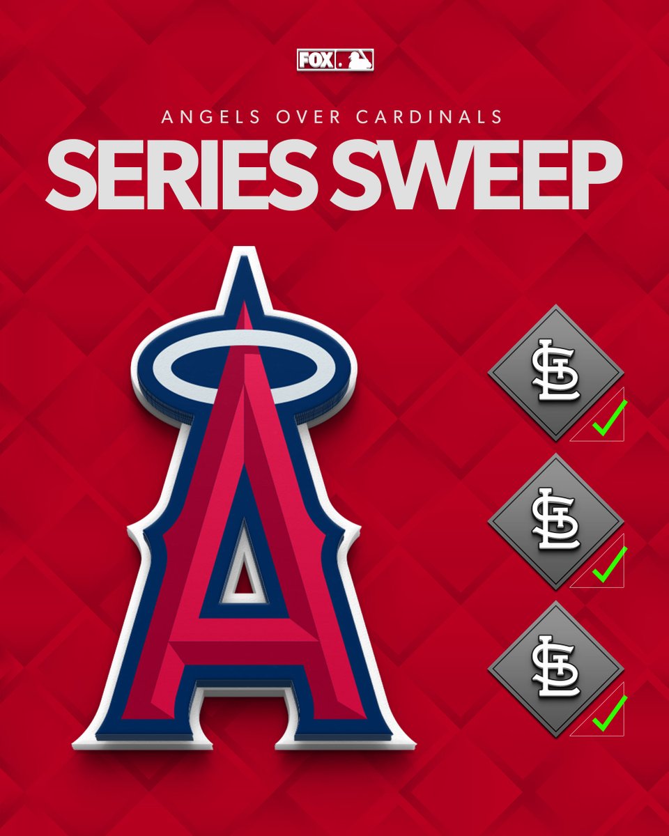 MLBONFOX's tweet photo. Sometimes, that's just how the cards fall 🤷‍♂️

The @Angels complete the sweep! https://t.co/iRoyCIJRY0