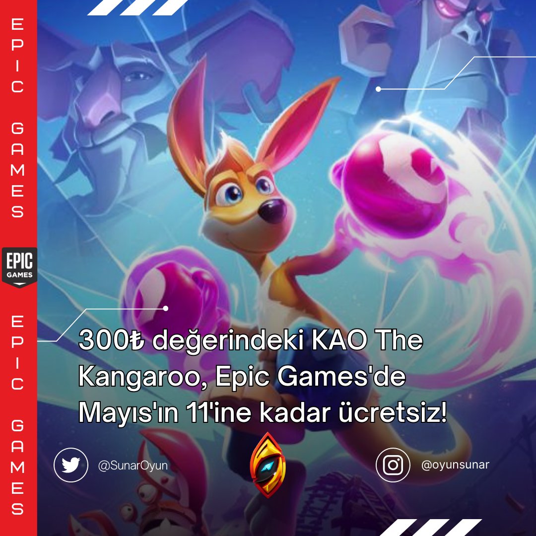 SunarOyun's tweet photo. Epic Games'de KAO The Kangaroo, 0
Horizon Chase Turbo ve Against All Odds 11 Mayıs'a kadar ücretsiz! Kütüphanenize eklemeyi unutmayın! https://t.co/MD0qpPkAKp