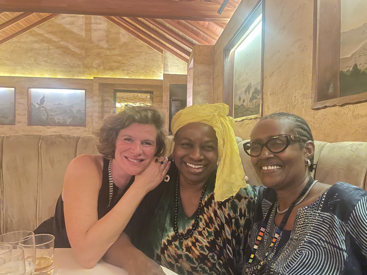 In Nairobi with my sisters ⁦<a href="/Winnie_Byanyima/">Winnie Byanyima</a>⁩ head of ⁦<a href="/UNAIDS/">UNAIDS Global</a>⁩ and Natalia Kanem head of <a href="/UNFPA/">UNFPA</a>⁩. Warriors with deeply empathetic hearts and radically smart brains.