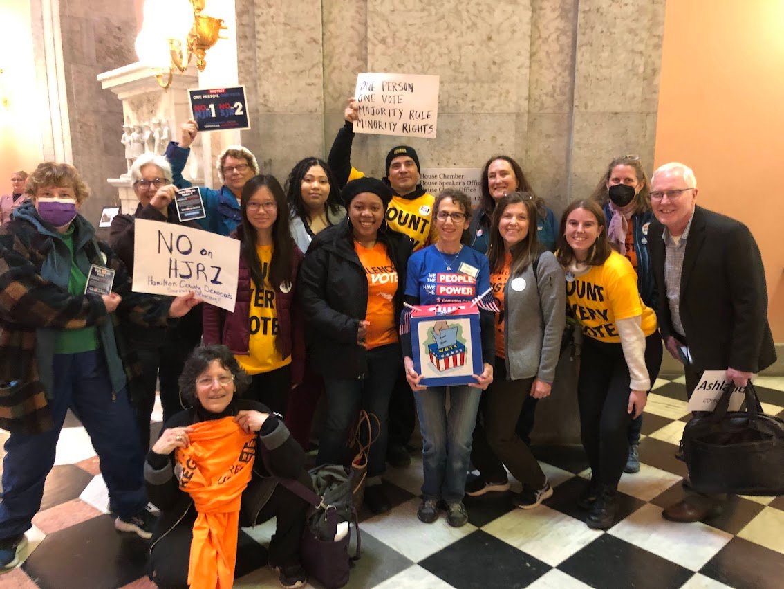 JessCDickinson's tweet photo. ❗️ Yesterday's #NoOnHJR1 Day of Action was incredible!
☎️ Call this list of lawmakers to keep the pressure on! https://t.co/MwtdIF7b3Y
#NoOnHJR1 #ProtectOnePersonOneVote #NoAugustSpecial @CommonCauseOhio
@votercoalition https://t.co/OmuCuvpuzg