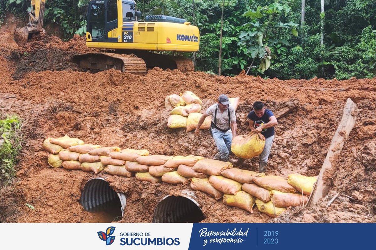 GobSucumbios's tweet photo. 🏞️//Con el objetivo de garantizar el correcto encause de aguas estancadas y la recuperamos suelos, a través del Departamento de Riego y Drenaje trabaja en la construcción de drenajes en la precooperativa Puerto Rico parroquia Nueva Loja.

#AmadoChávezPrefecto https://t.co/dRUjIVgWCq