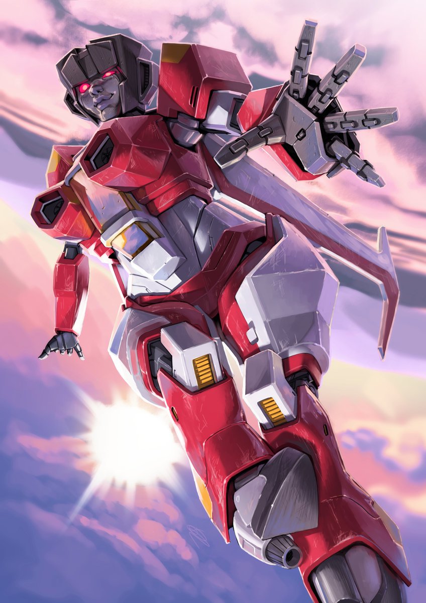 @mlas301 starscream as she appears in this comic is a very simplified version, but i have her normal ref!
