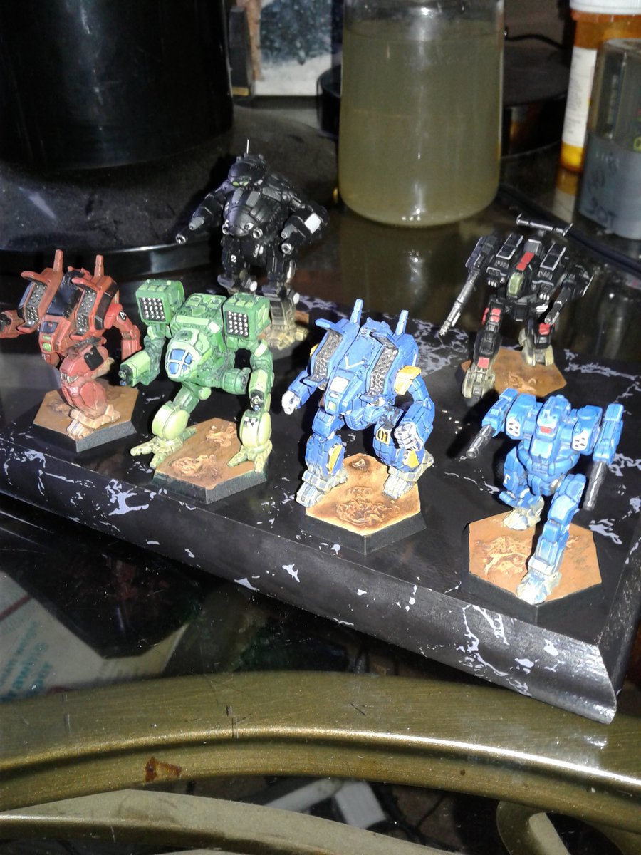 Dragoons on Deck!!!!!! #battletech #wolfsdragoons #miniature #miniaturepainter #catalystgamelabs