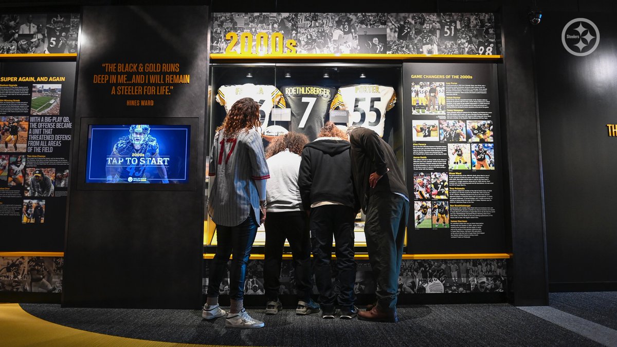 SteelersHistory's tweet photo. 🐐 sighting 

This afternoon, Troy Polamalu and his family toured the #Steelers Hall of Honor Museum. 

Book your tour now: https://t.co/NCDbBMyFU3 https://t.co/37A5VBAymT