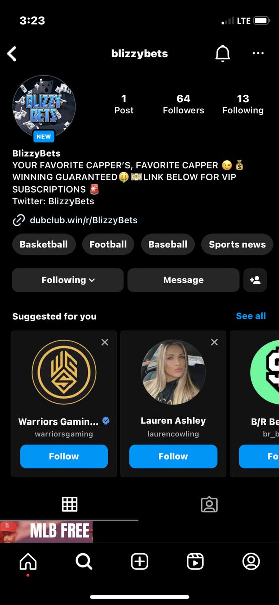 relavantCapper's tweet photo. @BlizzyBets done ✅ https://t.co/0A6djsSeKl