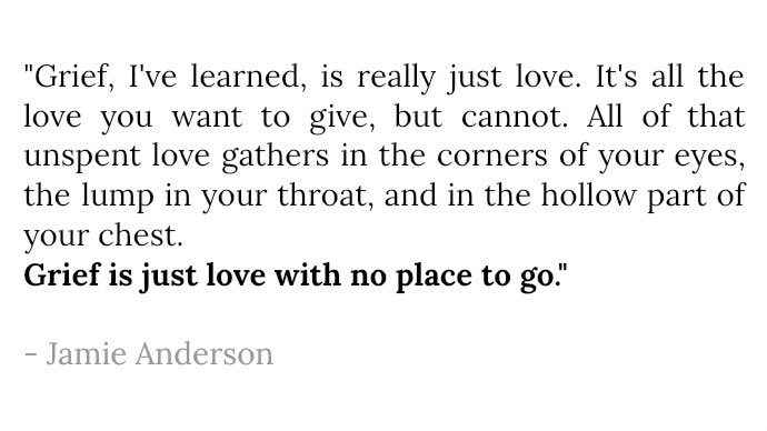 sunsrkv's tweet photo. what is grief if not love persevering https://t.co/PYUzE7aMh7