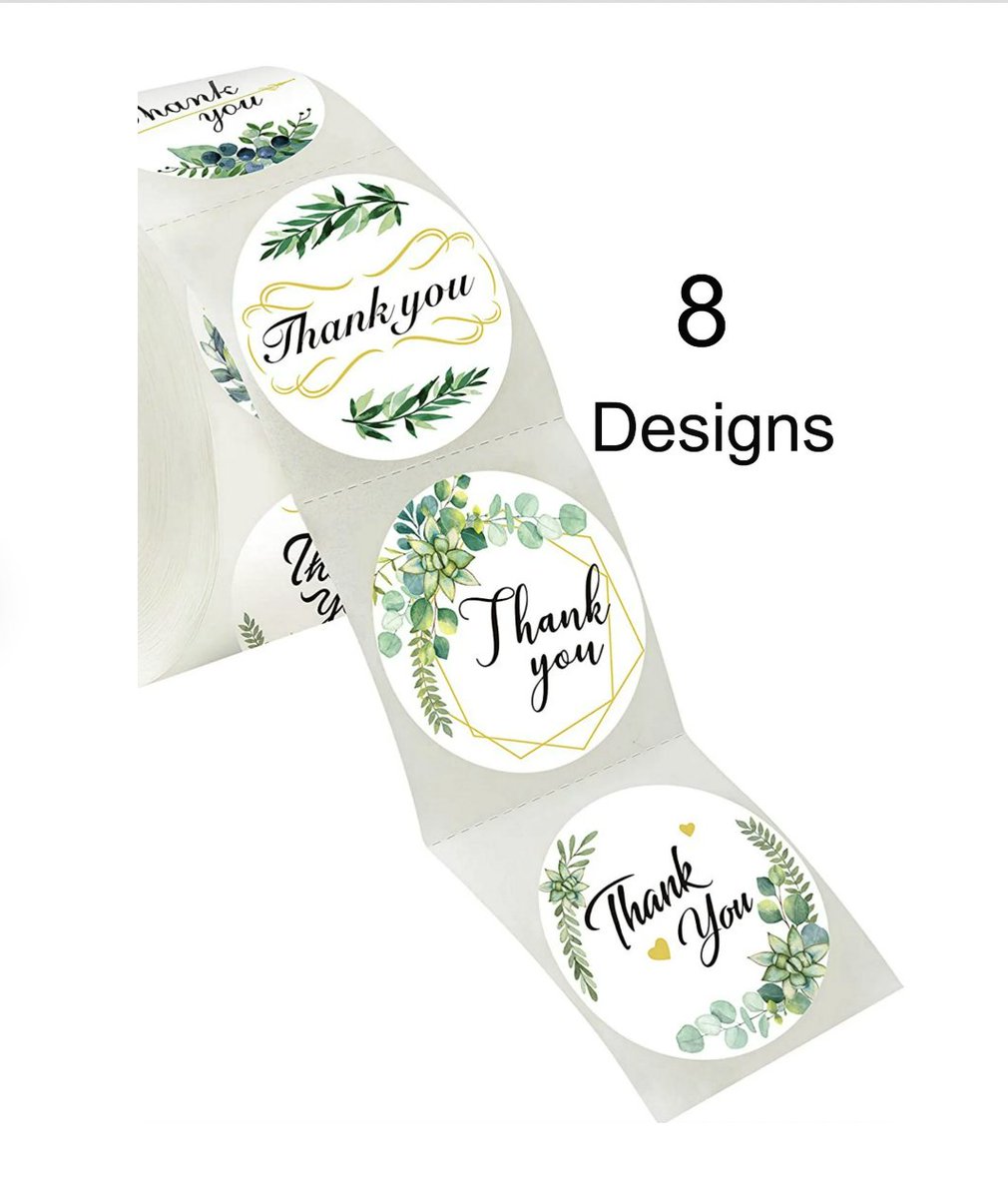 1.5' Greenery Plant Thank You Stickers, 8 Designs #DiMaxSupplies #stickersandbags #thankyoustickers #greeneryplantstickers #craftsupply #shopsupply #businesssupply #officesupply #shopsmallonline  bit.ly/3AVh423