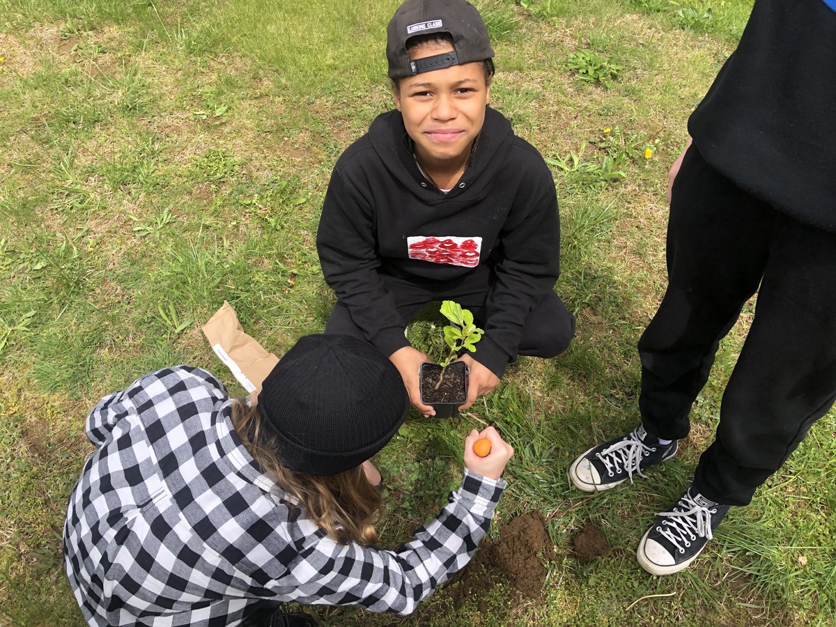 ashfordschoolct's tweet photo. Happy #ArborDay with @EversourceCT. 

We love our @gappexchanges with our partner school in @Rheda_Wiedenbru, Germany but the flights emit greenhouse gasses. Today Adam @EversourceCT helped us to plant trees to off set our Carbon so we can be global and sustainable. #SDGs https://t.co/FsLV48W5al