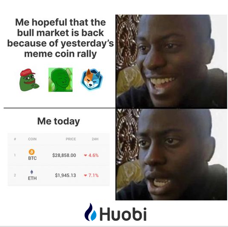 MagicMeetingAI's tweet photo. When MemeCoin gives you hope, then takes it away. https://t.co/A8teLXDAHE
