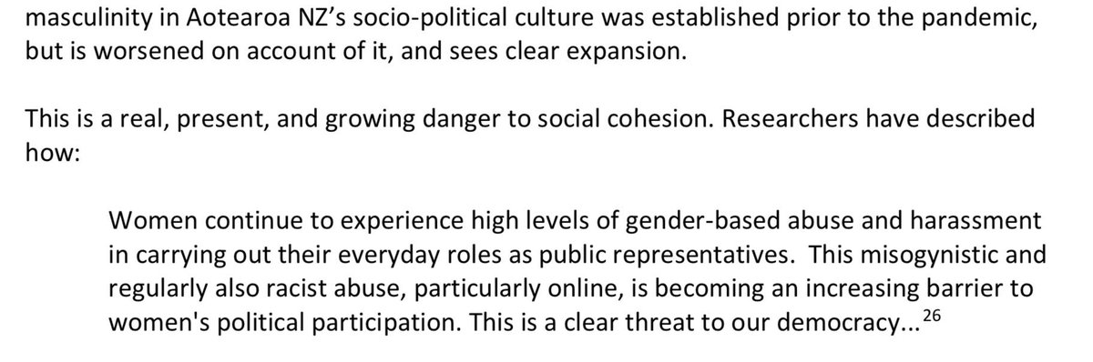 WeavingHouse's tweet photo. Let’s note again the paper by the #DisinformationProjectNZ focussing on …
‘Dangerous speech, #misogyny, & democracy’
A review of the impacts of dangerous speech since the end of the NZ Parliament Protest: https://t.co/qdJ87gBrtB https://t.co/wU25zsVVTM