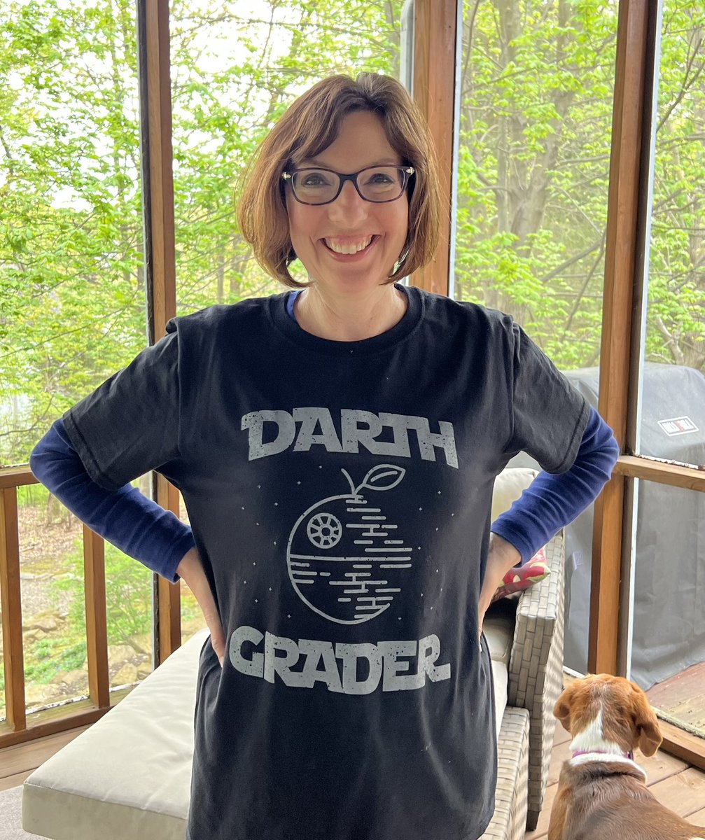 Darth Grader is happy that math state tests are DONE. And May the Fourth be with you!