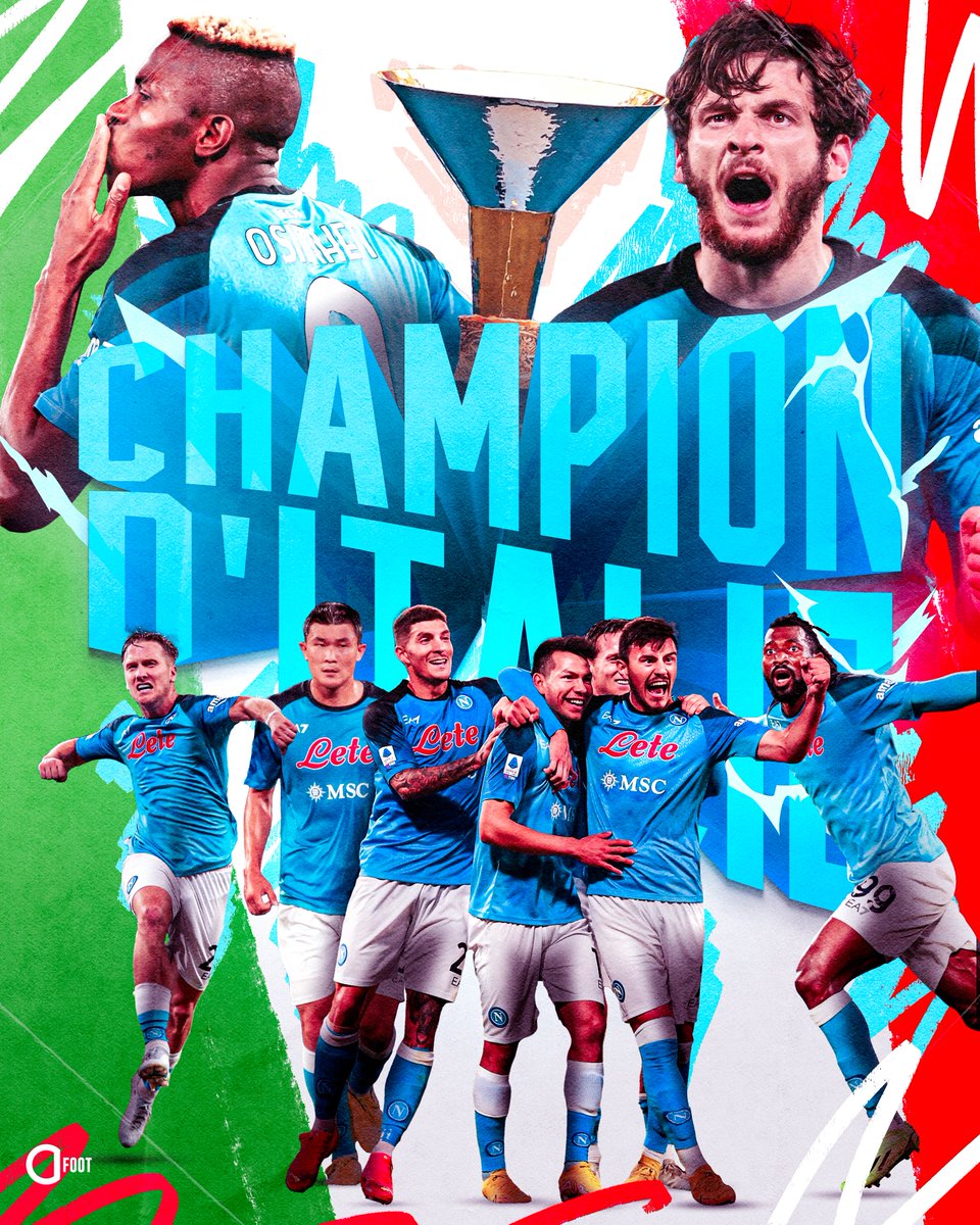 ActuFoot_'s tweet photo. 🚨 ÇA Y EST ! LE NAPOLI EST CHAMPION D'ITALIE 🏆🇮🇹 

UNE PREMIÈRE DEPUIS 1990. https://t.co/OOrQmyqCFO