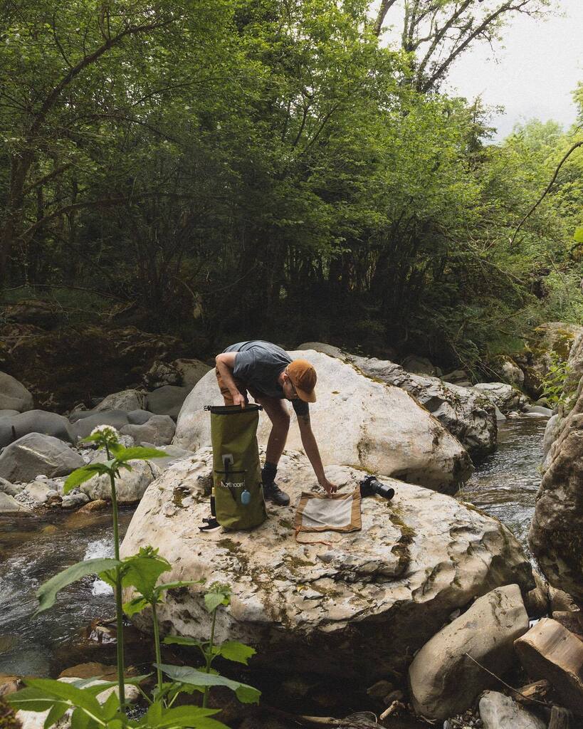 The vivid shades of green are returning and perhaps with the summer warmth some of us will return to river dipping. 

I’ve been in and it’s still pretty chilly but not my oh my oh so good. 

Here, our friends Jimmy and Anya are putting our Ramblers Rolls… instagr.am/p/Cr1XKB-r15l/