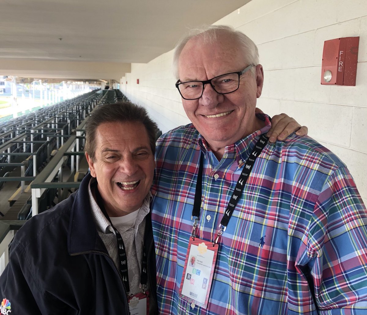 KennyRiceSports's tweet photo. Great hanging out with one of my favorite people @DanIssel44 #BasketballHOF @nuggets #Kentucky Colonels #ABA @KentuckyMBB Talking @KentuckyDerby on @ESPN680 with #TheHorse https://t.co/S6Nl5qle3u