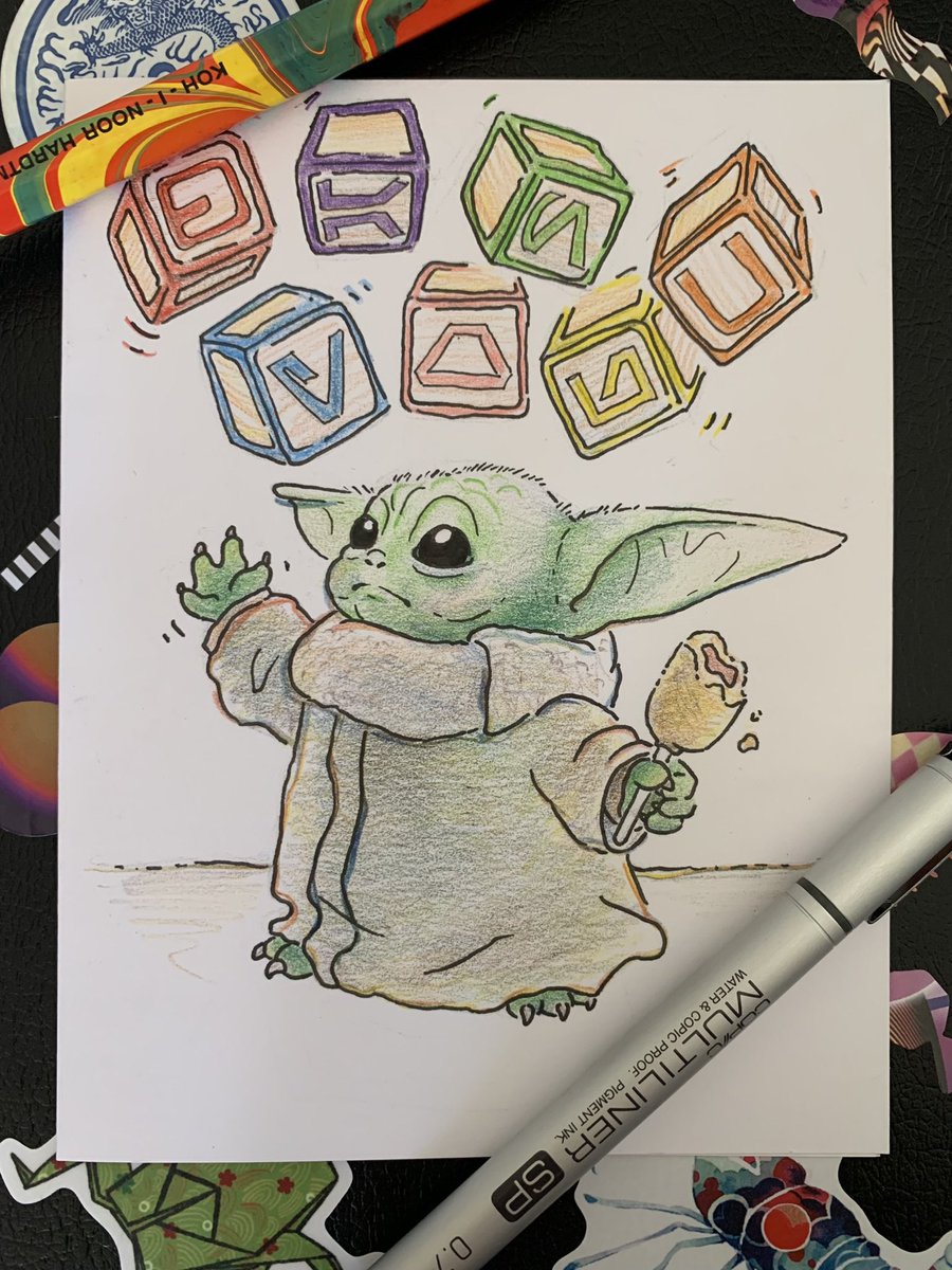 Thank-you card for a very kind friend that gave us their Disneyland Star Wars Nite tickets. #MayThe4thBeWithYou https://t.co/Ib8DqIxlq6