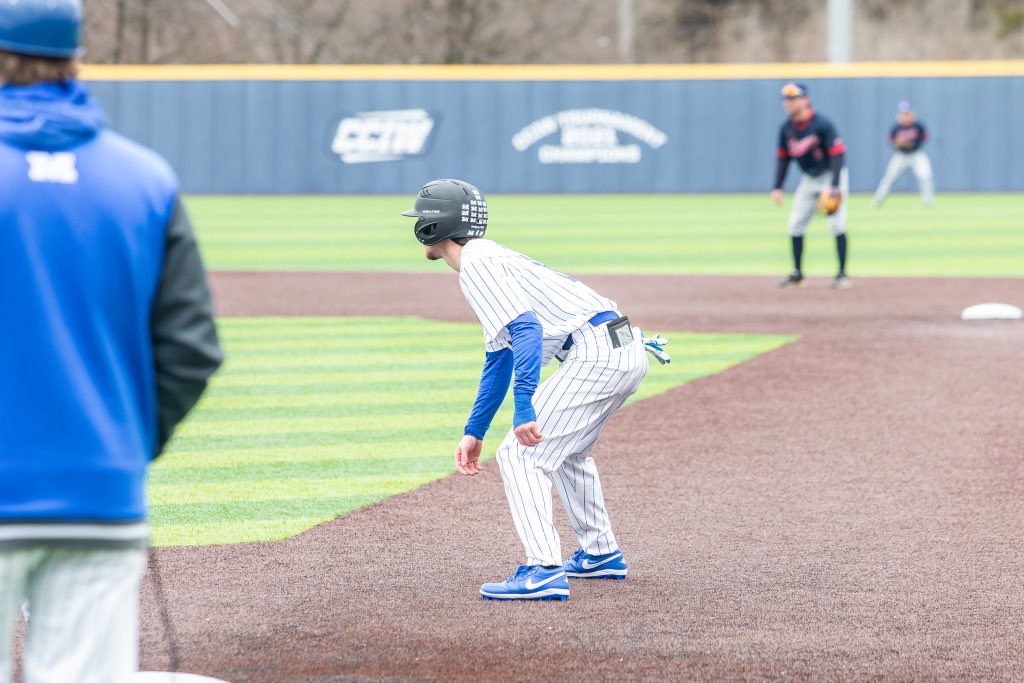 Nothing to see here…just a couple of prominent base thieves

Softball’s Rylee Blake surpassed the MU record for stolen bases in a season with 29 in 2023

Baseball’s Liam McGill now holds two places in the MU record book, swiping 34 stolen bases this season and 49 in his career