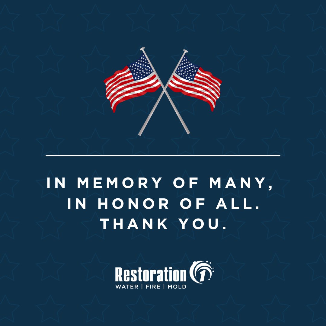 We would like to extend a heartfelt thank you to all of the veterans who have served our country! We are honored to have 44 of our 290+ Restoration 1 locations owned and operated by U.S. military veterans. We appreciate your dedication and service to our country.