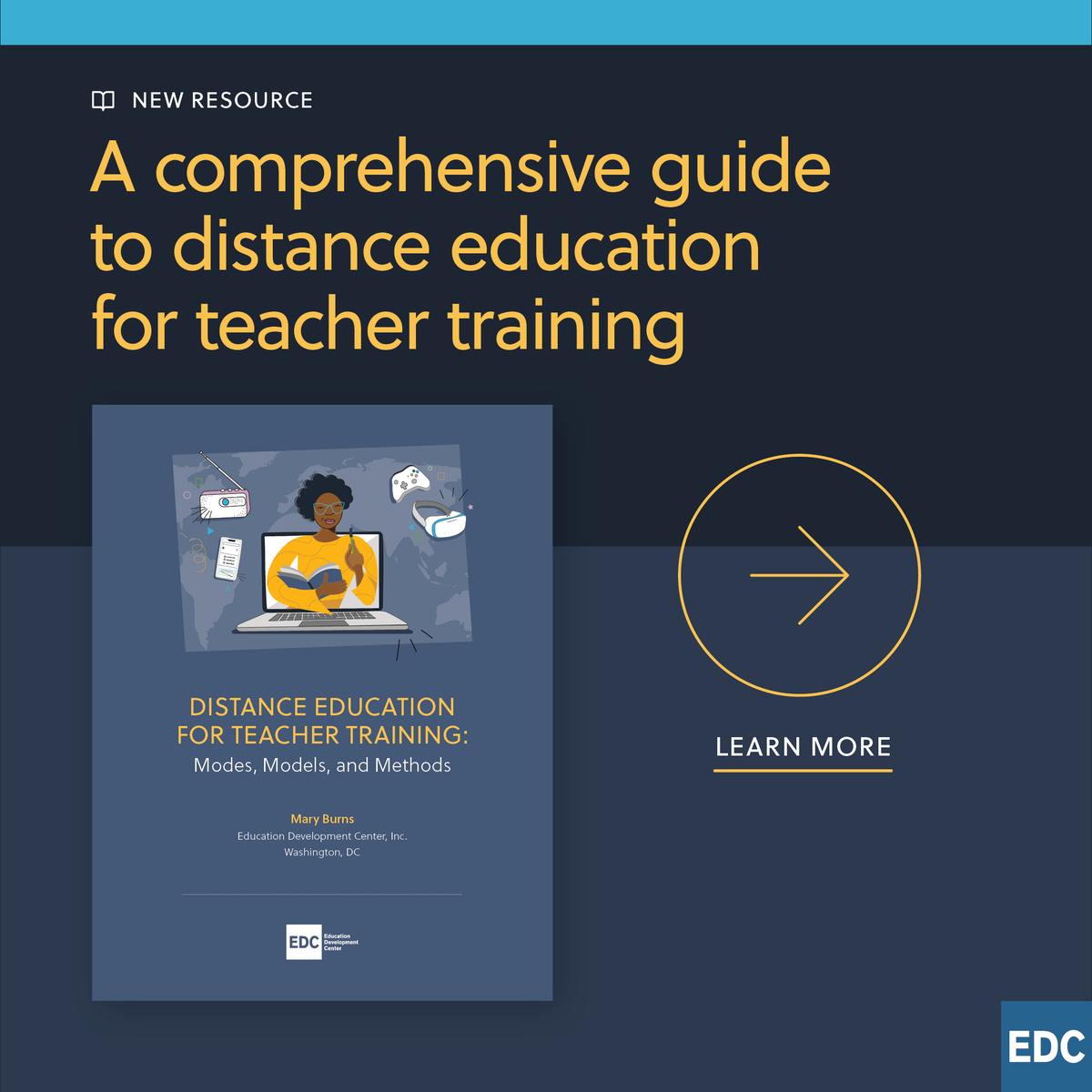 EDCtweets's tweet photo. Looking for a one-stop #DistanceEd resource? EDC just released a new edition of its comprehensive guide to distance education, drawing on data from 25 interviews, 188 countries, and 700 publications across three decades. Learn more: https://t.co/NouTBNtUpE https://t.co/1OCmCsfcNh