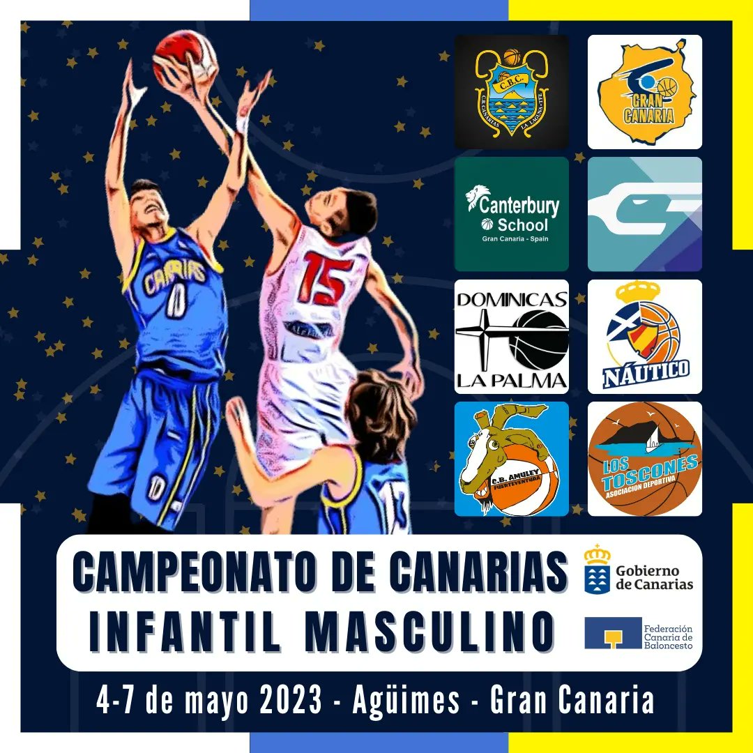 FCBaloncesto's tweet photo. 🏆 #CCInfantil 🇮🇨
📌 #Agüimes
📆 05-05-2023
📺 #Streaming *
↪️ https://t.co/pN5xobs846
🆚 Resultados y calendario
↪️ https://t.co/1LiqAQgJy5
* Todos los partidos en directo desde el Pabellón Municipal de Agüimes y el Pabellón del Cruce de Arinaga https://t.co/iPZUtveXR4