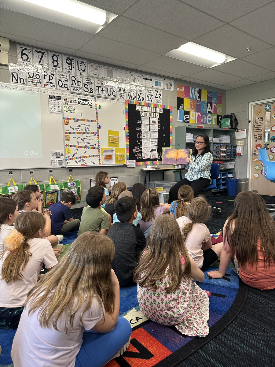 Mrs. Park was our mystery reader today 📚 <a href="/FSD79/">Fremont District 79</a> <a href="/MrsCPark/">Cathy Park</a> #together79