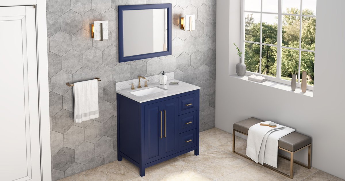 HomeThangs's tweet image. Nothing adds to the length, price, and complexity of a bathroom renovation like rerouting your plumbing. This #tbt, check out our updated guide to using vanities with offset sinks to lend flexibility to your #bathroom layout - without knocking out a wall: bit.ly/3HHFm3j