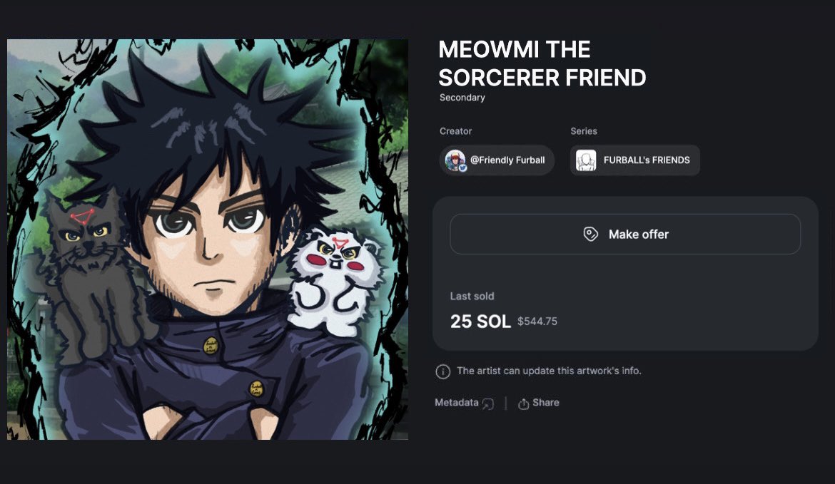 FURBALL’s FRIENDS #3 auction has ended🐱🐹😈💥✨

Final bid: 25 SOL 
Total bids: 1
Total bidders : 1

Thank you all for the support!🫶💥💥
  
Welcome my Fren <a href="/vladootz7/">vldtz</a> to the Frens HeadQuarters! 🤭😈