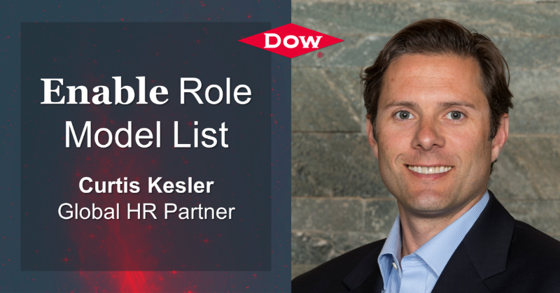 DowNewsroom's tweet photo. The resiliency of our company is rooted in the diverse perspectives of #TeamDow.

Congrats to Curtis Kesler, global HR partner and co-chair of our Disabled Employee Network. Curtis is on the first-ever @INvolvepeople Enable Role Model List supported by @HSBC. #ENRoleModels23
