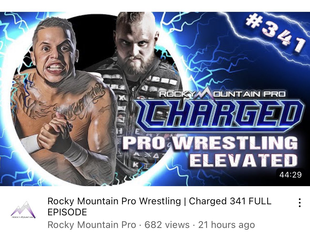 New episode of Rocky Mountain Pro Charged 341 on YouTube produced by Vince Russo ‼️

youtu.be/oLNHJVMBtZM

Gino Toldyouso 

#prowrestling #rmpcharged @THEVinceRusso @TheDangerDean @KD87_Production @THEWEAPON95 @GinoTOLDYOUSO @WatchRightNowTV @YouTube @TheRockyMtnPro