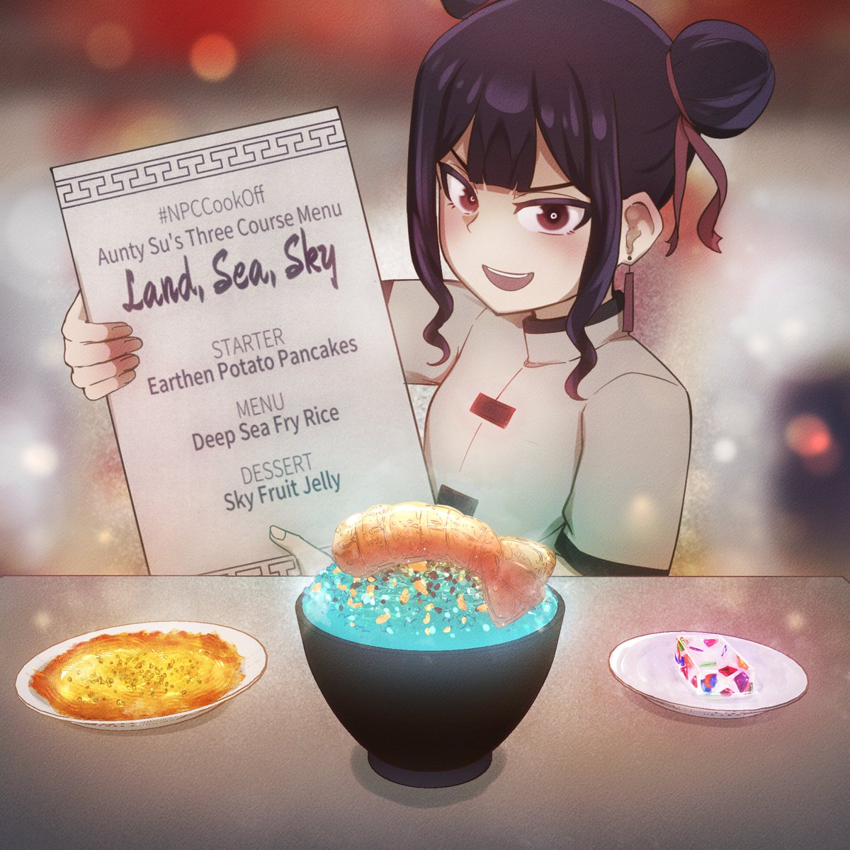 SuMeilingNPC's tweet photo. @eddieededed Aunty Su is here!
Presenting three course meal, a journey through deep, deep into my story la. (1/5)
#NPCCookOff
#JourneyDeepMNPC https://t.co/75T0Xzf1C5