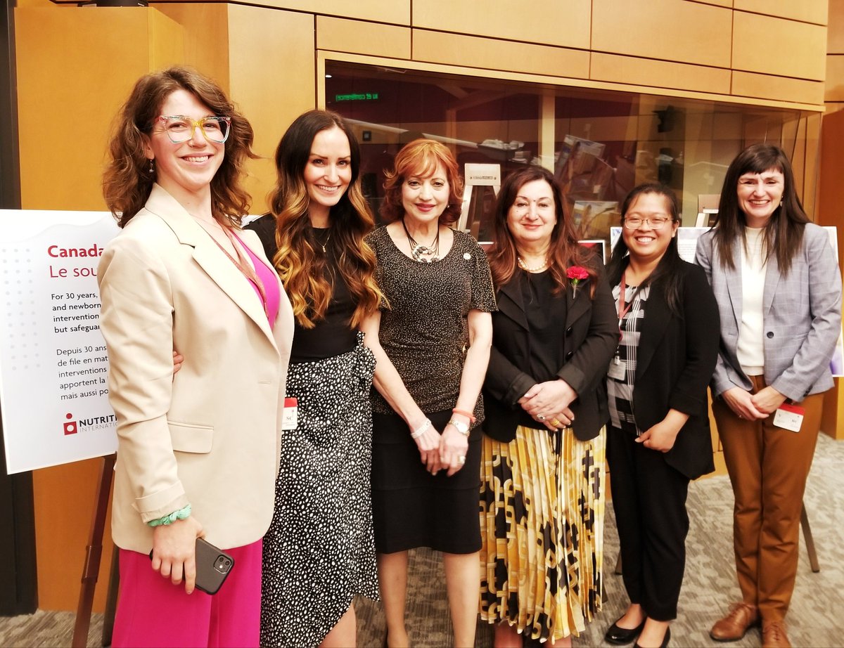 I commemorate the 9th Annual Maternal andNewborn Health WeekA continuation of my motion passed during my tenure inThe SenateOfCanadaWith Nutrional Internatioal
 Robyn bright Director global advocacy Nutritional International, 
responsibleHelping  shape globalNutrition priorities