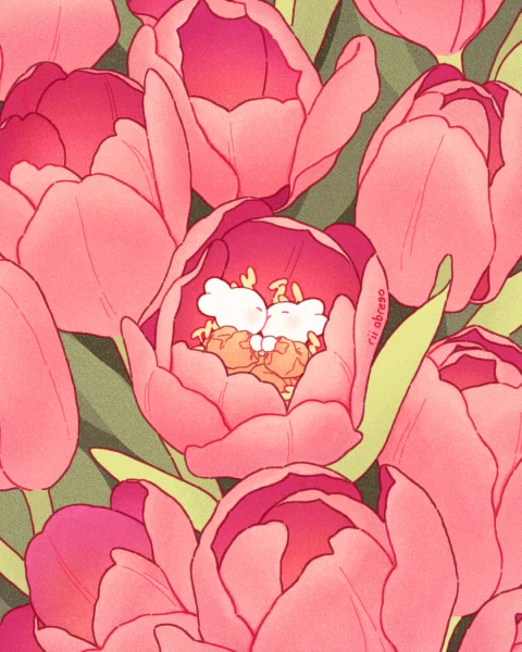 tulips  (wallpaper set below!)