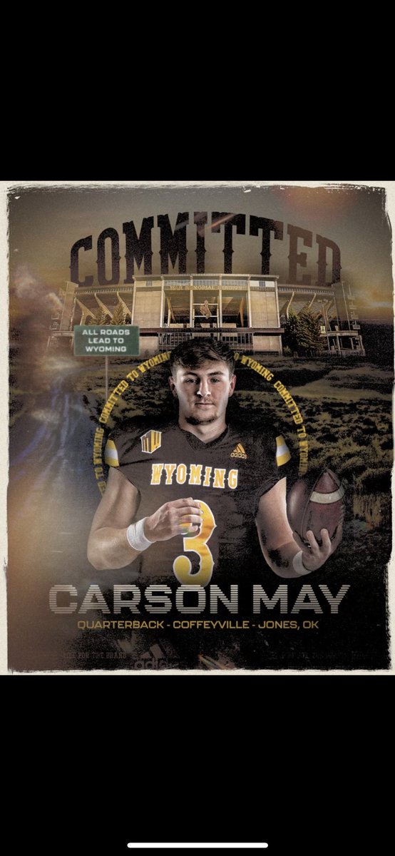 CarsonMay_3's tweet photo. #COMMITTED🤠 @wyo_football https://t.co/2Y10moq3k7