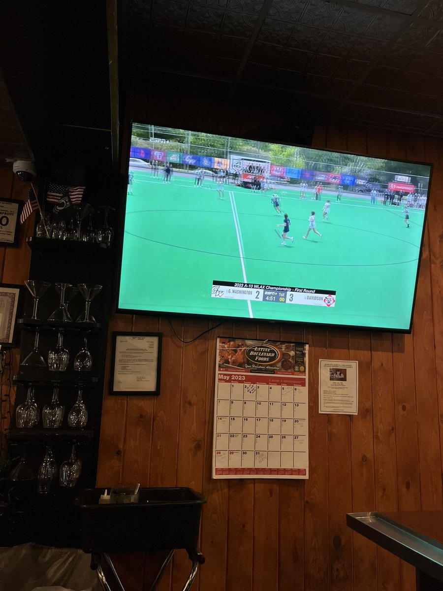 Stop in for lunch and a little <a href="/NCAALAX/">NCAA Lacrosse</a> on TV.   <a href="/GW_Lacrosse/">GW Lacrosse</a> vs <a href="/DavidsonLax/">Davidson Lacrosse</a>
