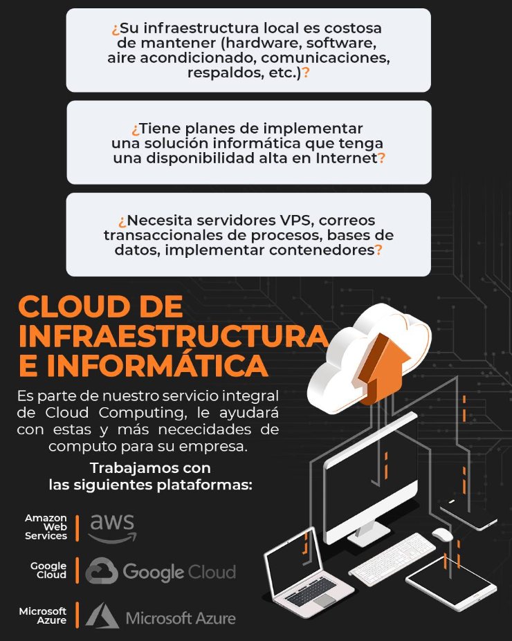 pcingenieriacl's tweet photo. Servicio Cloud Computing. Migre hacia la nube, no  dependa de costosas infraestructuras informáticas físicas, externalice con IaaS (infraestructura como un servicio), PaaS (plataforma como un servicio) y SaaS (software como un servicio)

https://t.co/POyk50afEP

#PCIngenieriaEIRL https://t.co/a66O5hrJD6