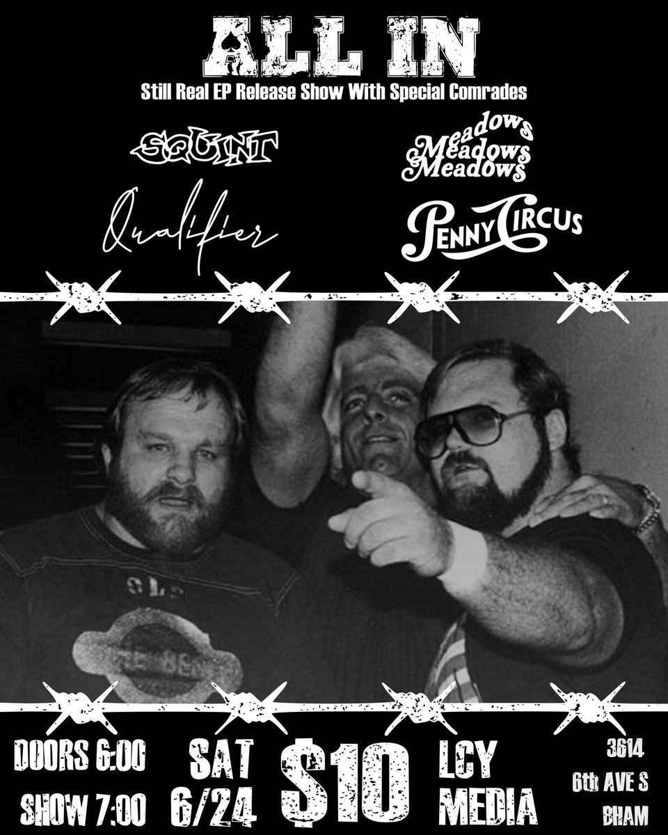 Still Real EP release show at <a href="/lawnchairyouth/">LCY Media</a> on 6/24 w/ <a href="/squintstl/">squint</a> <a href="/MDWSband/">Meadows</a> <a href="/QualifierAL/">Qualifier</a> <a href="/pennycircus/">Penny Circus:</a>